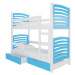 ArtAdrk Dětská patrová postel OSUNA Barva: bílá / modrá