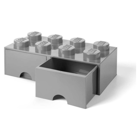 Šedý úložný box se dvěma šuplíky LEGO®