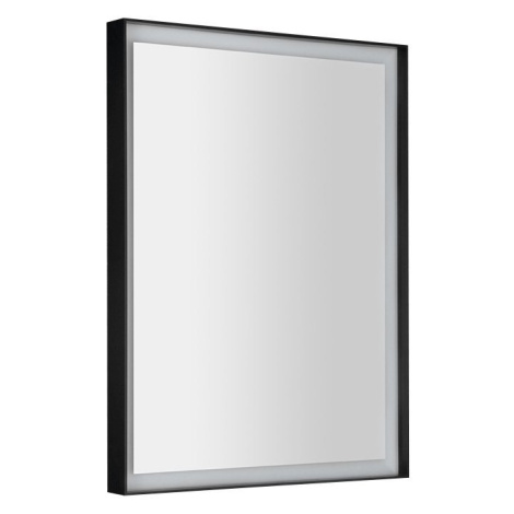 Sapho SORT zrcadlo s LED osvětlením 60x80cm, černá mat