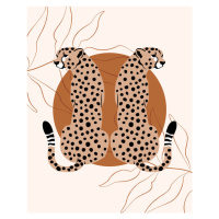 Ilustrace Cheetah, Beth Cai, 30x40 cm