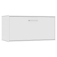 mauser Závěsný samostatný box, 1 výklopná barová dvířka, šířka 770 mm, čistá bílá
