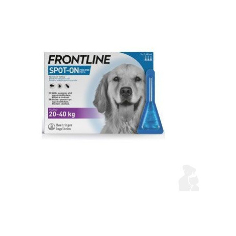 FRONTLINE SPOT ON pro psy L (20-40kg) - 3x2,68ml Bioveta