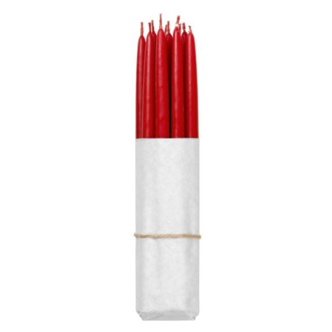 Máčené svíčky 10 ks průměr 1,2 cm doba hoření 2,5 h Broste TAPERS - červené Broste Copenhagen