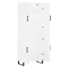 vidaXL Skříň highboard bílá 69,5 x 34 x 180 cm kompozitní dřevo