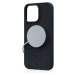 NJORD Salmon Leather Magsafe kryt iPhone 15 Pro Max černý