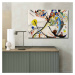 Hanah Home Obraz BLUE SEGMENT od W. KADINSKY 70x100 cm