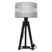 Stolní lampa HELEN 1xE27/60W/230V šedá/chrom/borovice