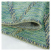 Šňůrkový koberec Bahama 3D romby zelený
