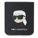 Zadní kryt Karl Lagerfeld PU Saffiano Monogram Karl Head pro Samsung Galaxy Z Flip6, černá