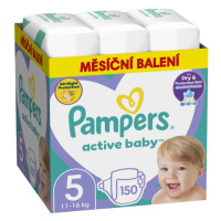 Pampers Active Baby Pleny 5 Junior 11-16kg měsíční balení 150 ks