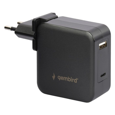 Gembird univerzální adaptér pro notebook, USB-A, USB-C PD, 60W - NPA-PD60-01