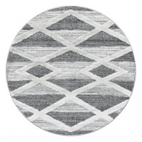 Ayyildiz koberce Kusový koberec Pisa 4709 Grey kruh Rozměry koberců: 120x120 (průměr) kruh
