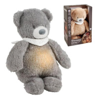 NATTOU Usínáček plyšový hudební se světýlkem a senzorem pláče 4v1 Sleepy Bear Grey 0m+