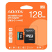 ADATA MicroSDXC karta 128GB Premier Pro UHS-I V30S (R:100/W:80 MB/s) + SD adaptér