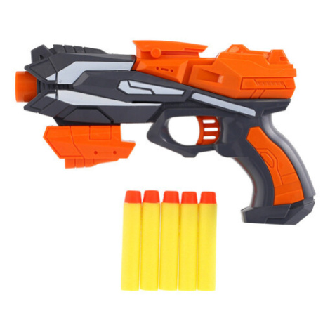 RAPPA - Pistole na pěnové náboje 20x14cm plast a 5ks nábojů oranžová na kartě