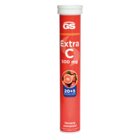 GS Extra C 500 červený pomeranč šumivé tablety 20+5 Green Swan