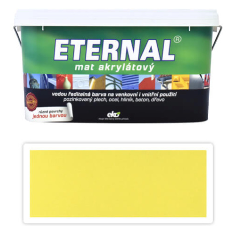 ETERNAL Mat akrylátový - vodou ředitelná barva 5 l Světle žlutá 07