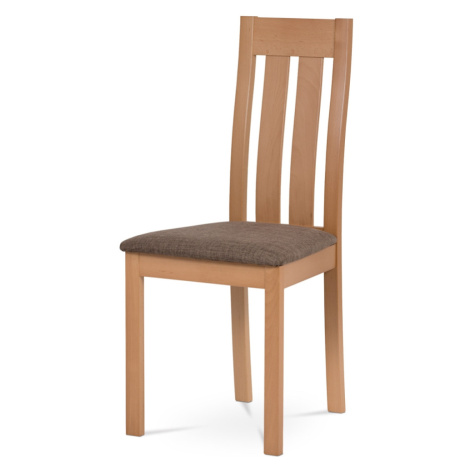 Dřevěná židle TROGON, buk/hnědá Autronic