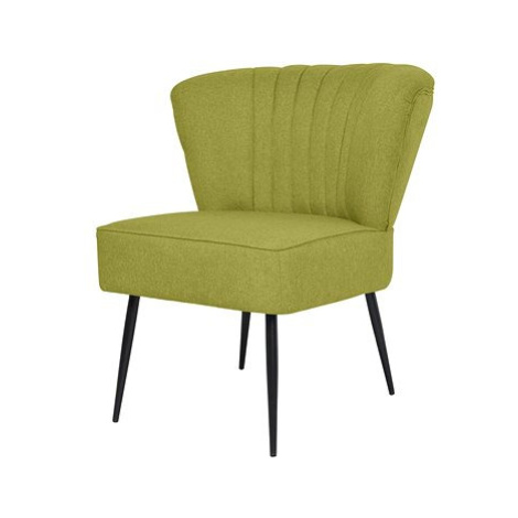 Koktejlová židle zelená textil SHUMEE