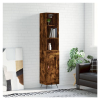 vidaXL Skříň highboard kouřový dub 34,5 x 34 x 180 cm kompozitní dřevo