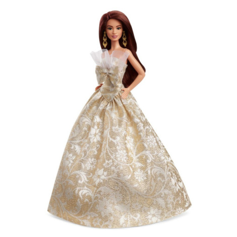 Mattel Barbie vánoční panenka hnědovláska 2025