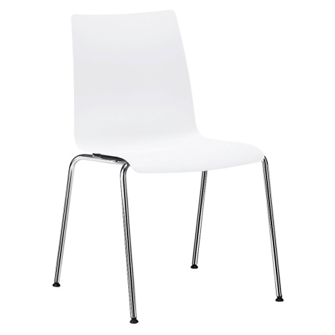 interstuhl Plastová skořepinová židle SNIKE, průběžná skořepina z PP, bílá