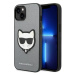 Kryt Karl Lagerfeld KLHCP14SSAPCHG iPhone 14 6,1" hardcase silver Saffiano Choupette Head Patch 