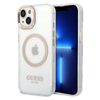 Guess GUHMP14MHTRMD iPhone 14 Plus 15 Plus 6.7 zlatá/gold hard case Meta