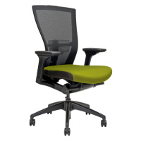 Kancelářská židle na kolečkách Office More MERENS BP – s područkami a bez opěrky hlavy Zelená BI