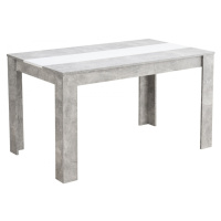 Jídelní stůl george - beton/bílá