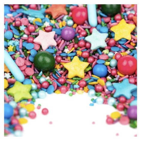 Cukrové zdobení 90g konfety a hvězdičky - Super Streusel