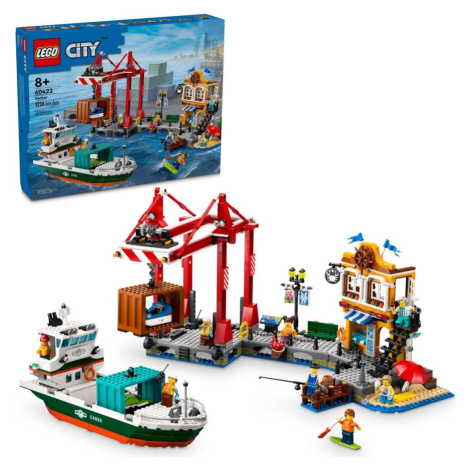 Lego® city 60422 přístav s nákladní lodí