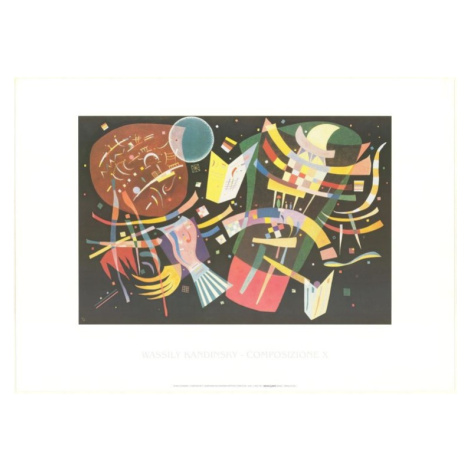 Umělecký tisk Kompozice X, Wassily Kandinsky, 80 × 60 cm MIGNECO&SMITH