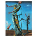Umělecký tisk Salvador Dali - Girafe En Feu, Salvador Dalí, (24 x 30 cm)