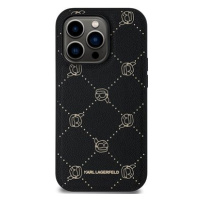 Karl Lagerfeld PU Karl Heads Pattern MagSafe Zadní Kryt pro iPhone 14 Pro Max Black