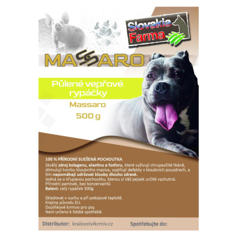 Půlené vepřové rýpačky 500 g – SlovakiaFarma Massaro Slovakia Farma