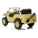 Mamido Dětský elektrický vojenský Jeep Willys 4x4 béžový