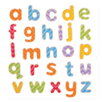 Bigjigs Toys magnetická barevná abeceda (malá písmena)
