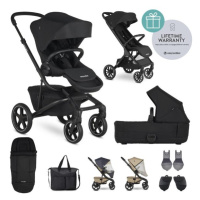 EASYWALKER Kombinovaný kočárek Jimmey Pepper Black XXL RWS + Jackey XL Shadow Black