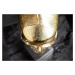 LuxD Dekorační předmět Lebka 35 cm zlatý