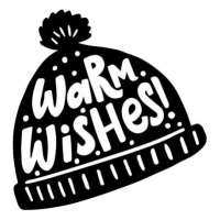 Ilustrace Warm wishes quote, vector text for, Maria_Galybina, 40 × 40 cm