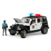 BRUDER 02526 Jeep Wrangler Policie s figurkou