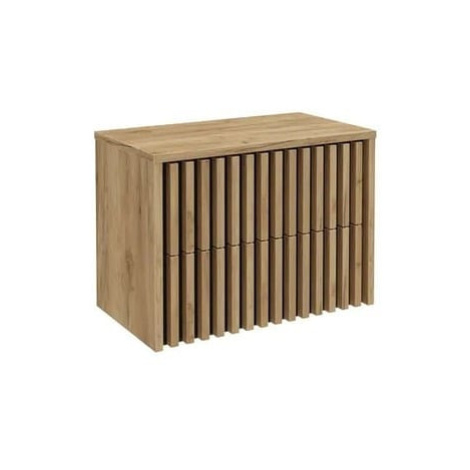 Koupelnová skříňka s krycí deskou SAT Delano 80x56x45 cm dub mat DELANO80ZDCDE