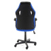 Ak furniture Otočná herní židle FERO II černo-modrá