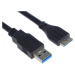 PREMIUMCORD Kabel USB 3.0 A - Micro B 0, 5m, propojovací (M/M)