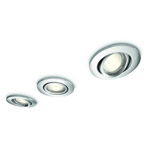 Philips 59902/11/PN - SADA 3x Koupelnové podhledové svítidlo ROOTS 3xGU10/35W 59902/11/PN