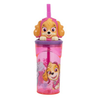 STOR - Plastová 3D sklenička s figurkou Paw Patrol Skye, 360ml, 74566