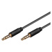 PremiumCord kabel Jack 3.5mm 4 pinový M/M 1m pro Apple iPhone, iPad, iPod - kjack4mm1