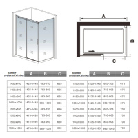 H K Sprchový kout DIAMOND 100x90 L/P varianta SE- DIAMOND10090