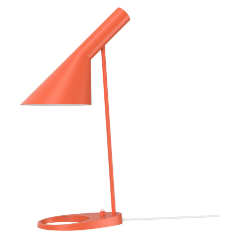 Louis Poulsen Designová stolní lampa Louis Poulsen AJ oranžová